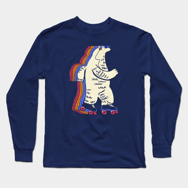 Roller Bear Long Sleeve T-Shirt by Elan Harris